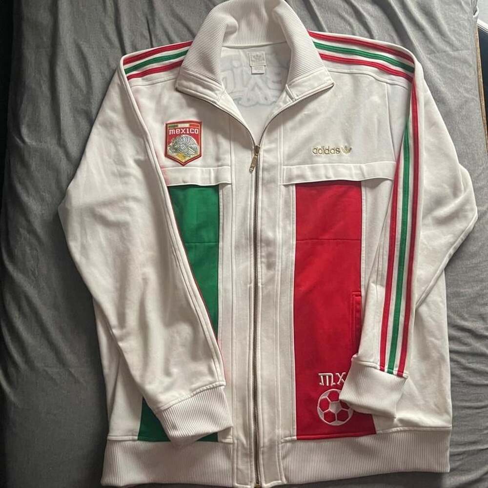 Adidas Mexico World Cup Track Jacket White Red Green